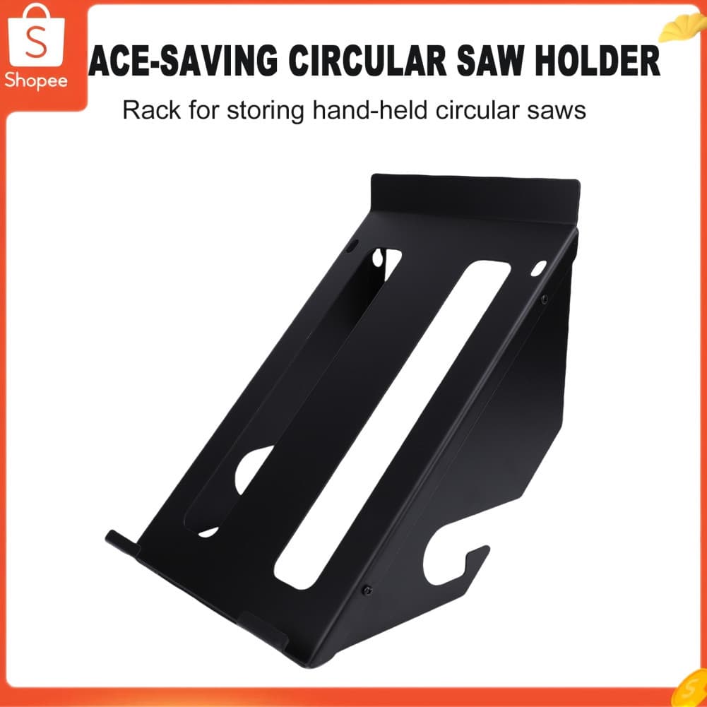 Hap Suporte para serra circular Hap Shkalacar Rack de armazenamento de metal montado na parede com design de furo duplo