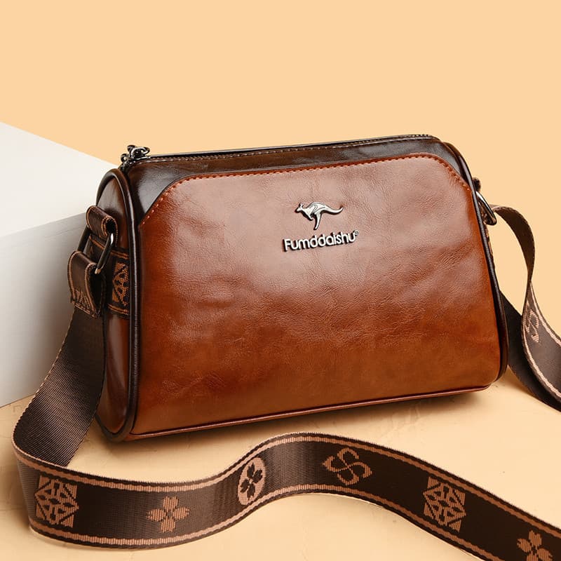 Moda Mini Cor Sólida Couro Do Plutônio Zíper Crossbody Saco De Ombro Para Senhora Senhores Negócios Deslocamento Trabalh