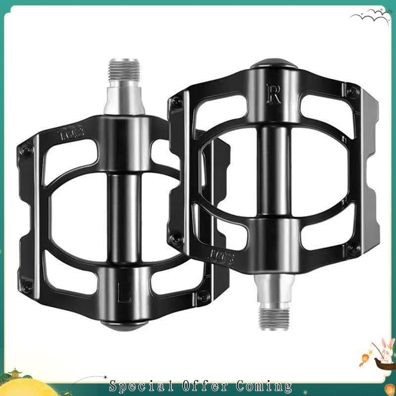 hhuuele1 Pedal De Bicicleta Pedais De Mountain Bike Com 4 Rolamentos Acessórios Para Bicicletas De Estrada