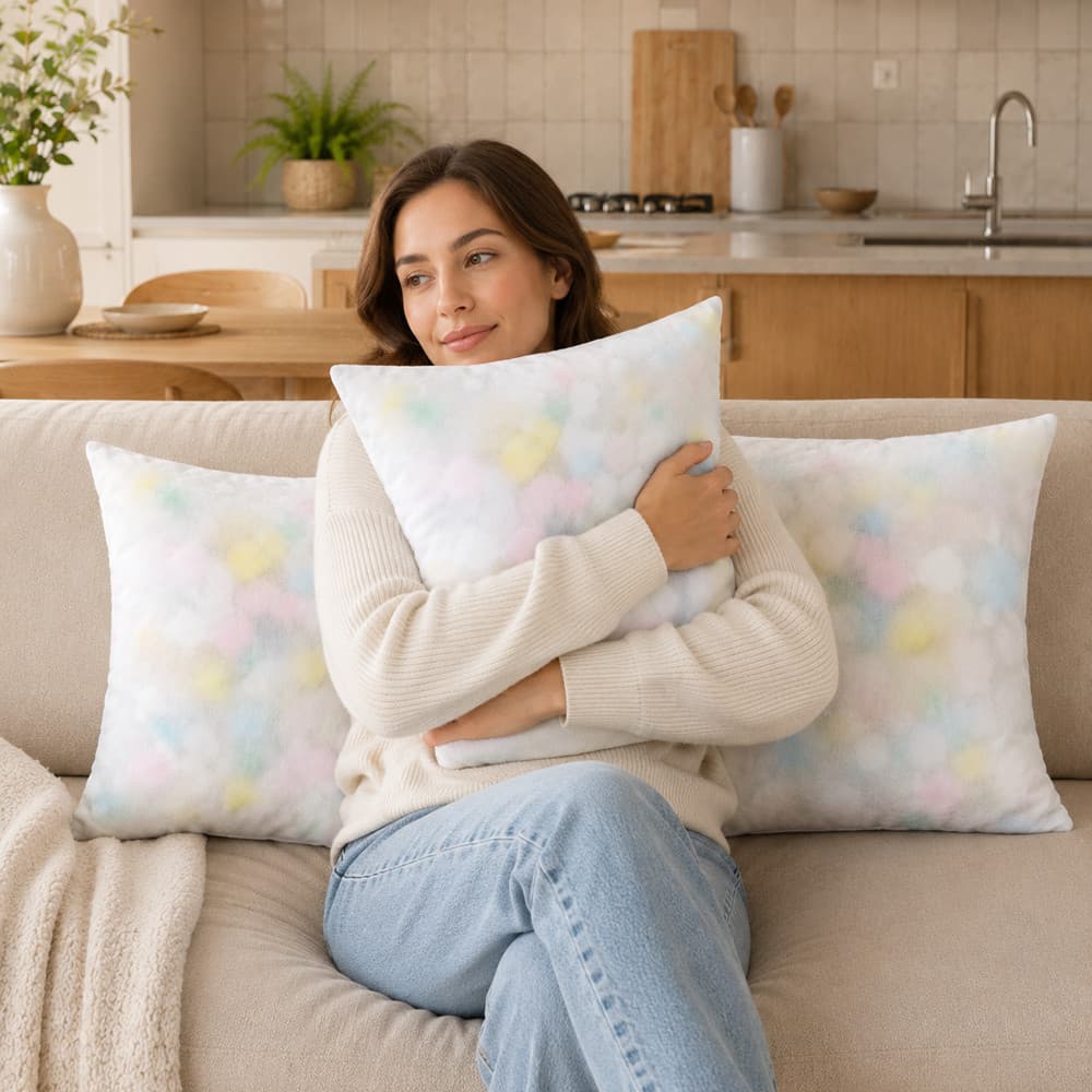 Kit 4 Enchimento Almofada Espuma Almofada Sofá 45CM Almofadas Decorativas Grandes Confortável