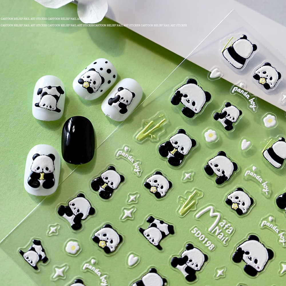 Adesivos de Arte para Unhas com Desenhos Animados Fofos, Adesivos de Recompensa para Crianças, Adesivos Decorativos para