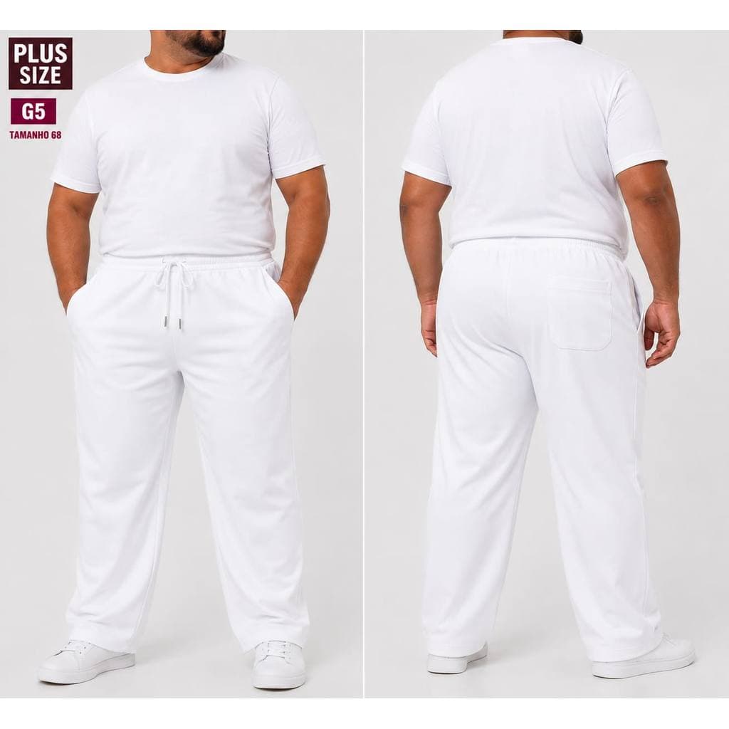 Calça Scrub Hospitalar Gabardine Unissex com Elástico e Bolsos P ao G5