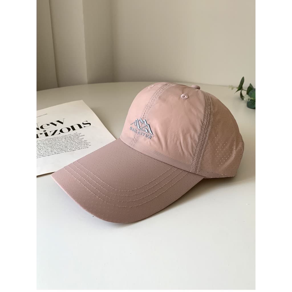 Boné de pico de secagem rápida de aba estendida feminino verão ao ar livre leve respirável chapéu de sol masculino circu