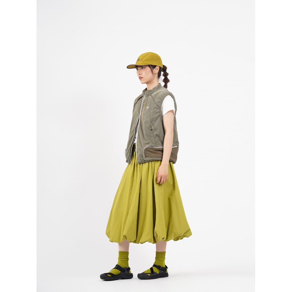 Naturalflow naturalflow ao ar livre bolha saia flor Bud saia bainha A linha saia feminina Floral plissado saia longa
