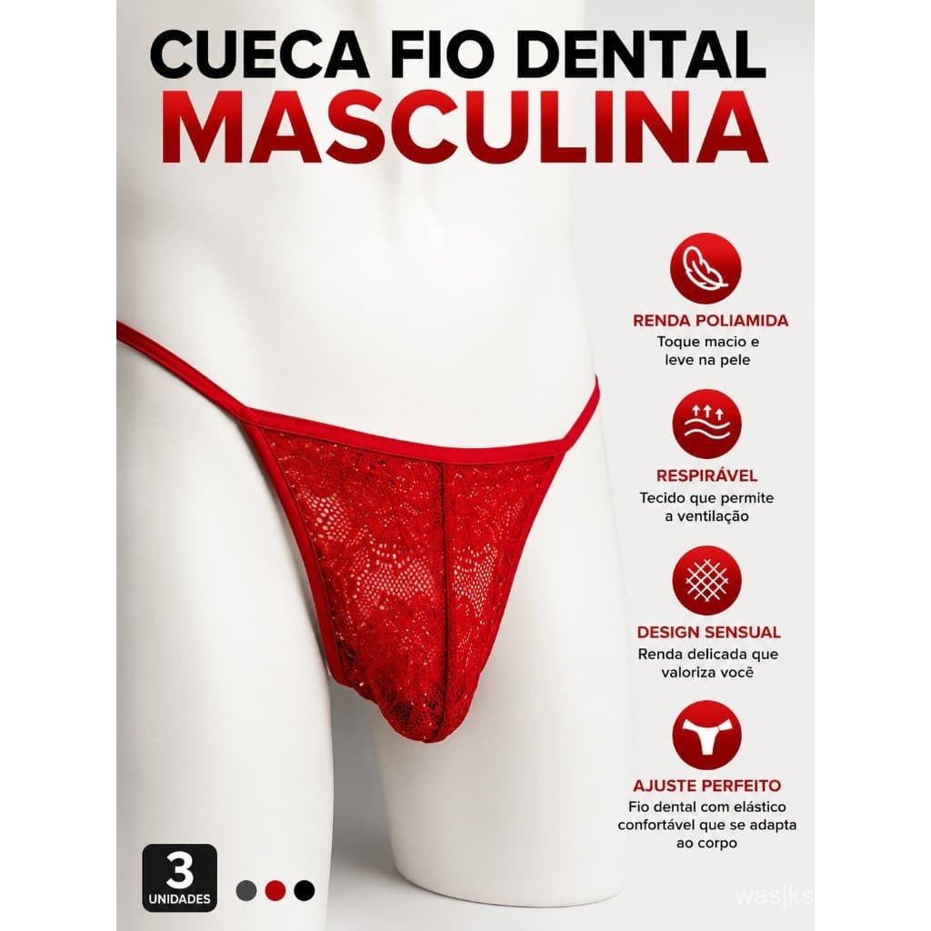 Roupa íntima masculina, tanga de micro renda, tanga de renda masculina, tanga.