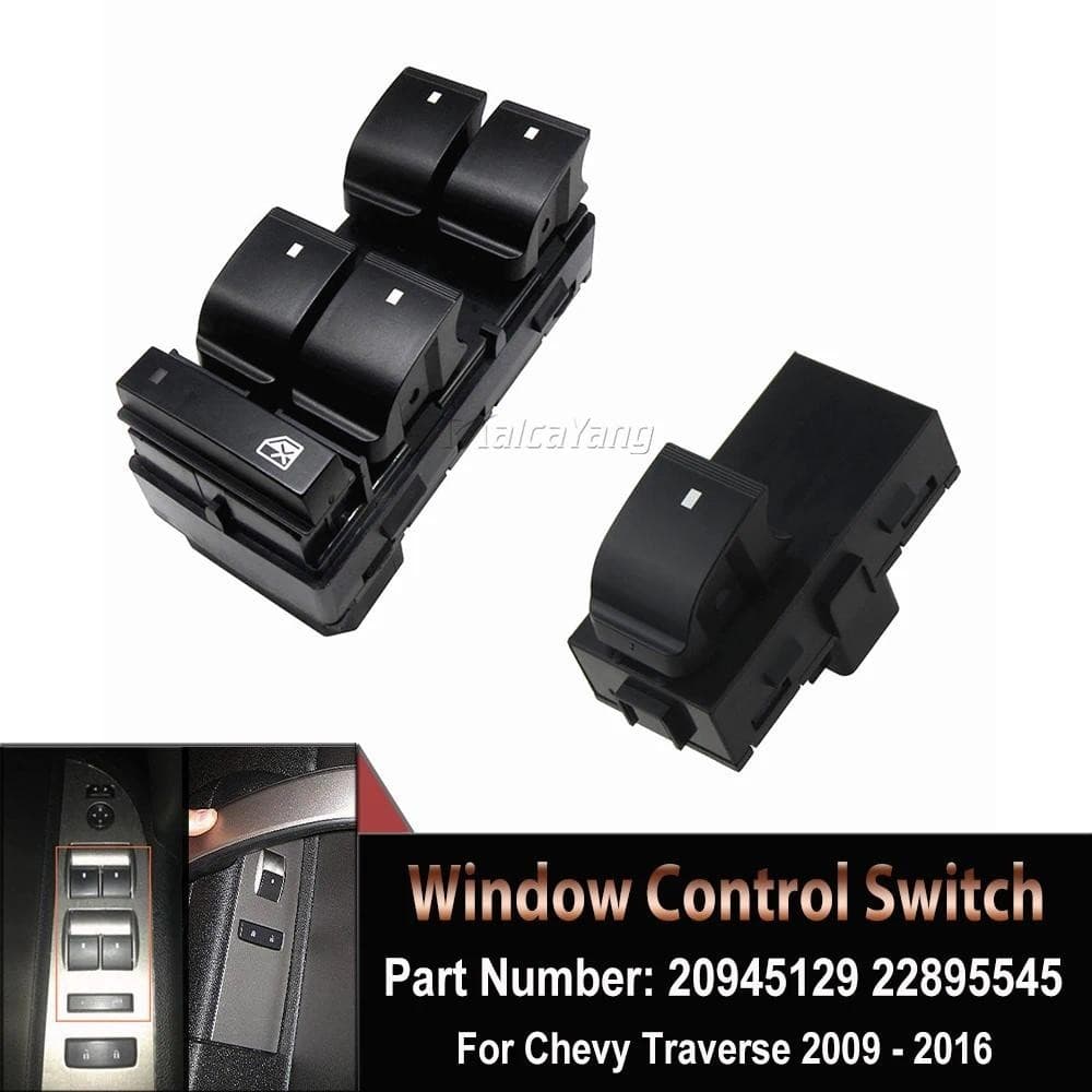 Interruptor Da Janela Elétrica Dianteira Esquerda Para Chevy Silverado GMC Sierra Traverse HHR Yukon Buick Enclave 25789