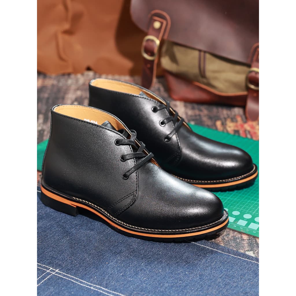 Japonês Retro baixo-Top Martin botas de couro genuíno Goodyear artesanal Casual botas curtas botas masculinas botas gera