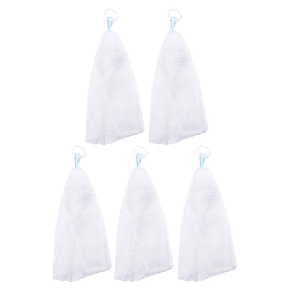 5 Peças de Rede Espumante Esfoliante Premium, Eficaz e Fácil de Usar para Limpeza Facial e Corporal