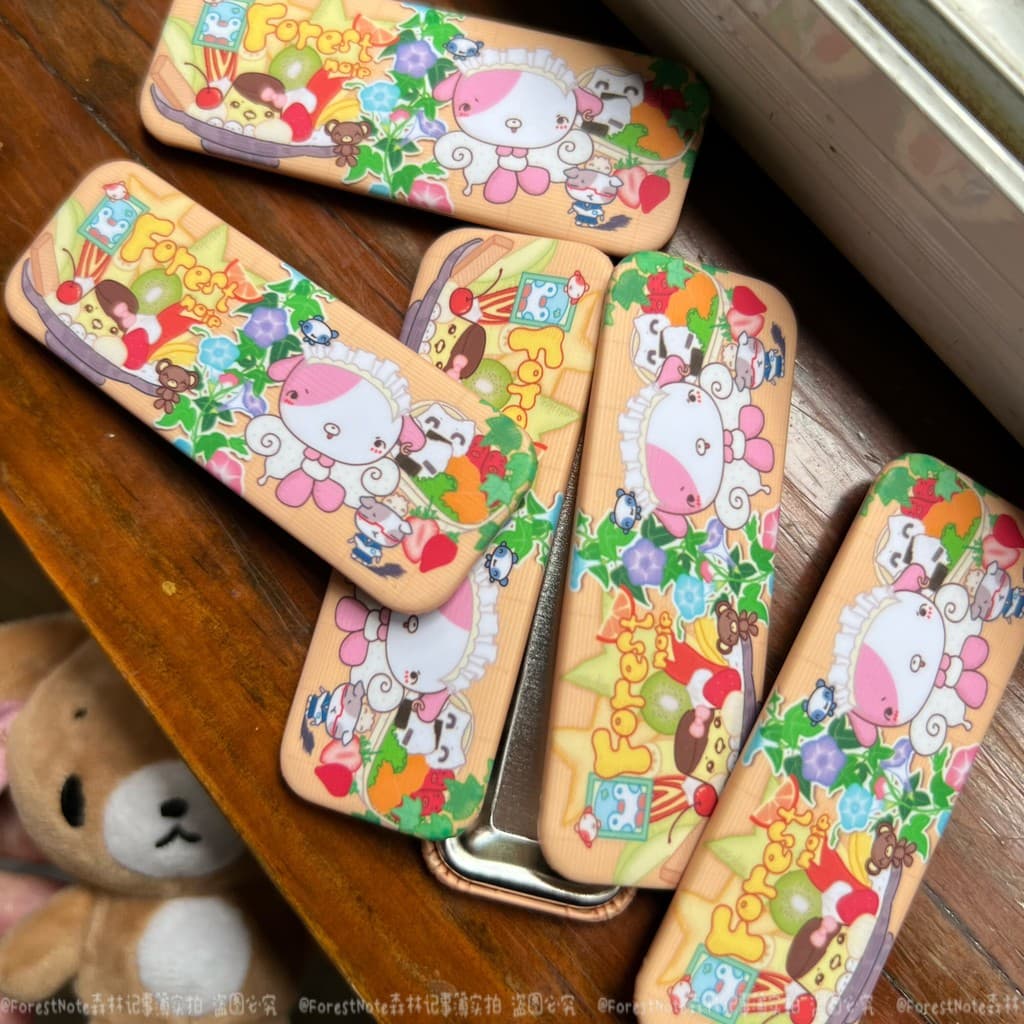 Floresta caderno Original floresta biscoito crocante retangular emblema sabor antigo bonito fruta pequeno Animal manual