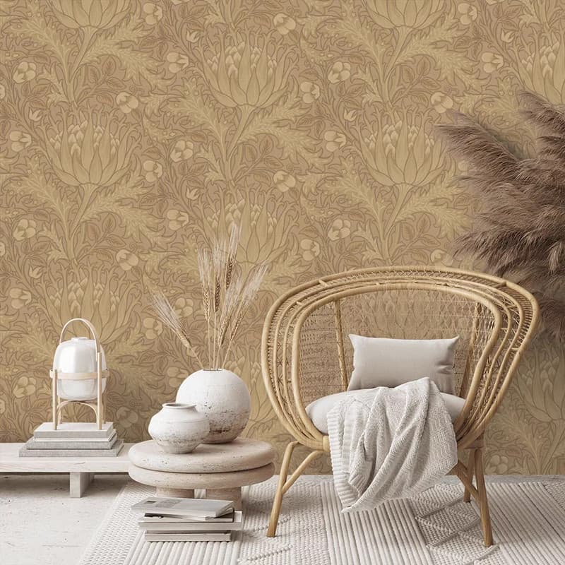 Americano Retro Pastoral flor papel de parede luz francesa luxo b & b Hotel fundo papel Floral quarto restaurante pano