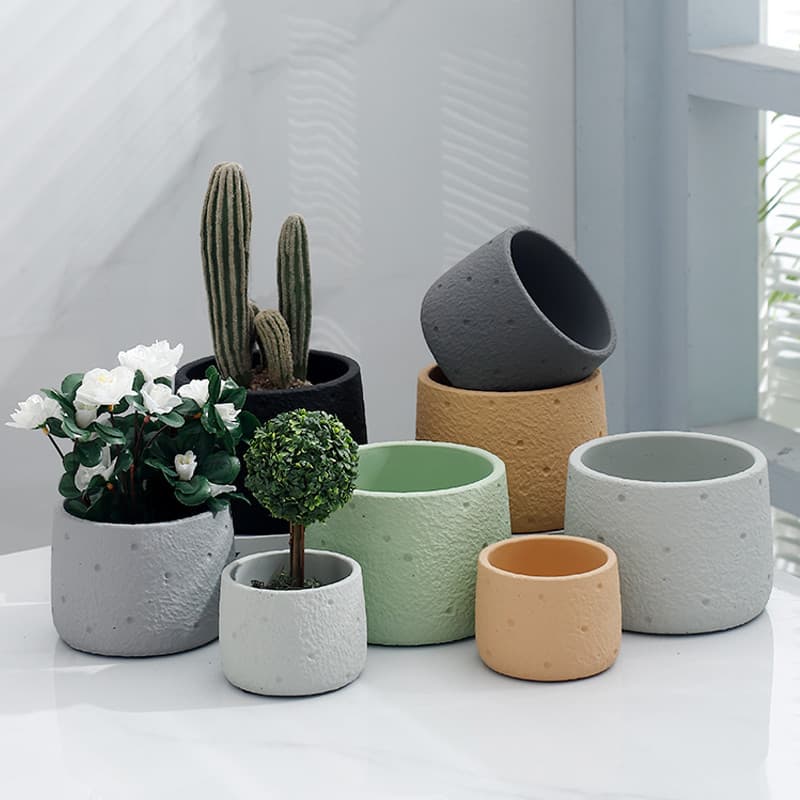 Vaso de flores de cimento estilo simples nórdico criativo exclusivo vaso de plantas suculentas planta verde vaso Pastora