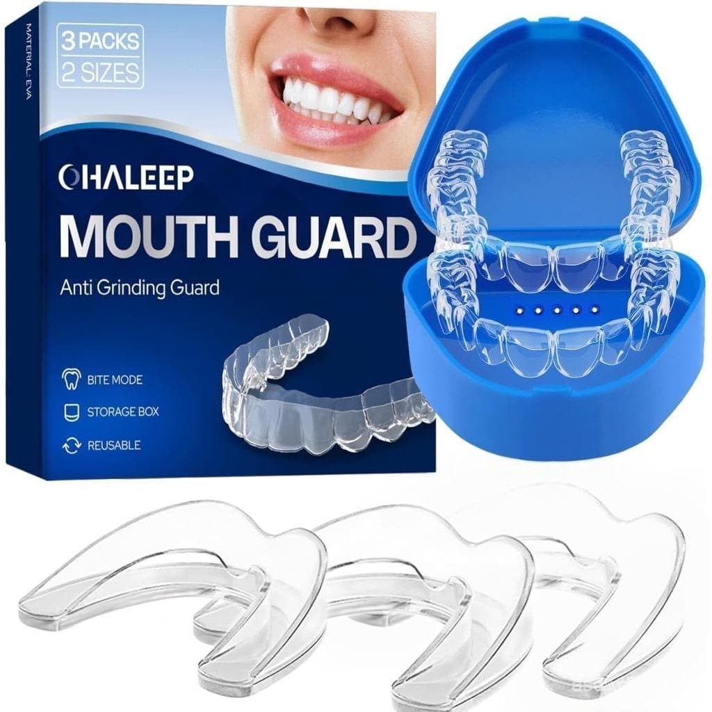 Protetor Anti-Grindagem para Ranger de Dentes à Noite, Protetores Bucais para Ranger de Dentes, Protetores Noturnos para