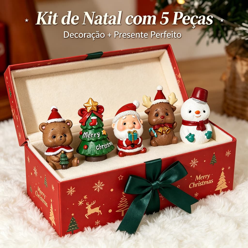 Decorações de natal decorações de mesa cena de árvore decoração papai noel boneco de neve decoração pequenos presentes a