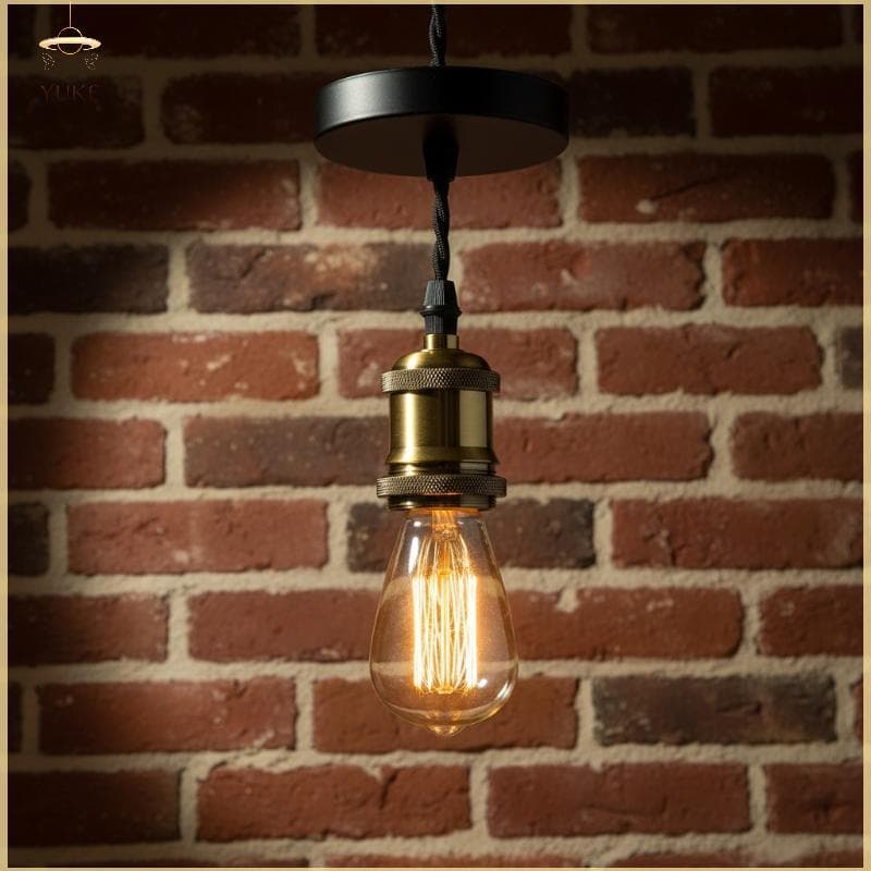 YUKE 1 Peça Suporte Para Lâmpada De Teto Base De Pendurar Luzes Pendentes Chande Vintage E27 Suspensa Com Fio De Suspens