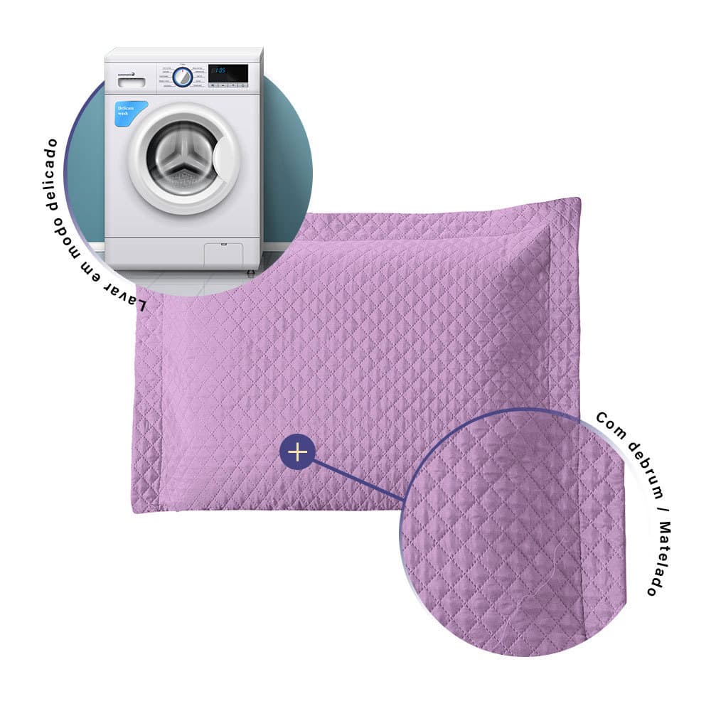 Porta Travesseiro Avulso 70cmx50cm Prime Ultrassônico Matelado Capa Travesseiro Várias Cores