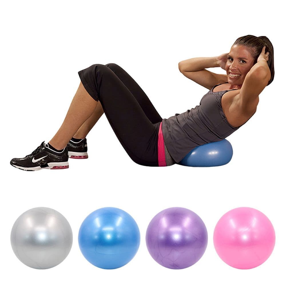 Mini Bola de Pilates BARI 25cm Inflável PVC, Bola Yoga Fitness para Alongamento e Exercícios Funcionais