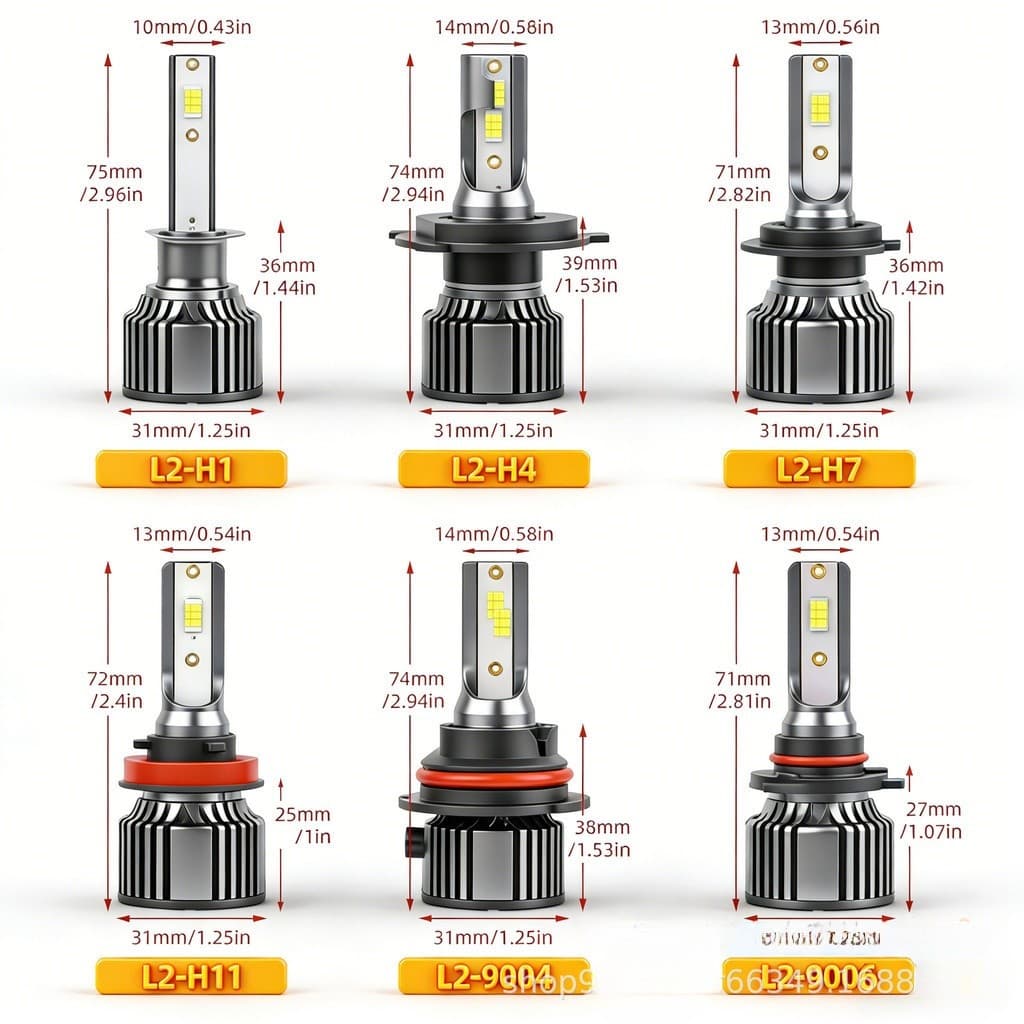 Carro LED Farol H7 Super Brilhante Concentrador LâMpada Do Carro LedH4H1H11 A8 Carro LED
