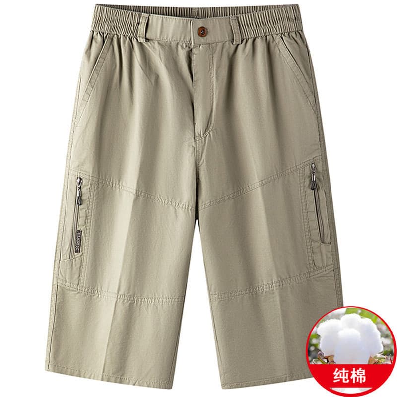 Calças casuais de verão calças de praia algodão multifuncional solto tamanho grande calças militares Multi-bolso calças