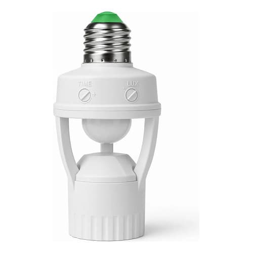 Kit 10 Soquete Sensor Presença E27 Infravermelho Bivolt 360 Graus Acendimento Automático Movimento