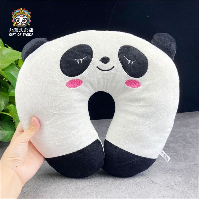 Bonito Panda pescoço travesseiro em forma de u travesseiro proteger viagem coluna Cervical saúde travesseiro proteger pe