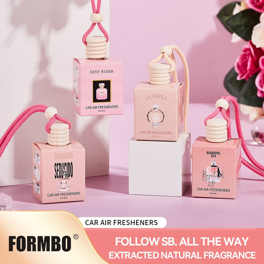 Pendente de Perfume Automotivo FORMBO para Comércio Transfronteiriço, Aromatizador de Ar para Carro com Fragrância Leve