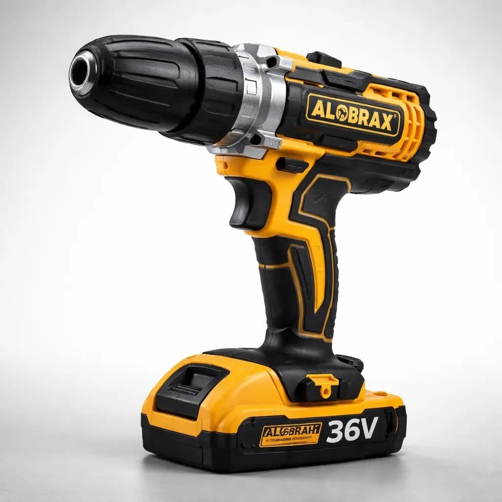 Parafusadeira Furadeira Alobrax 36V Sem Fio – Kit Completo com 2 Baterias