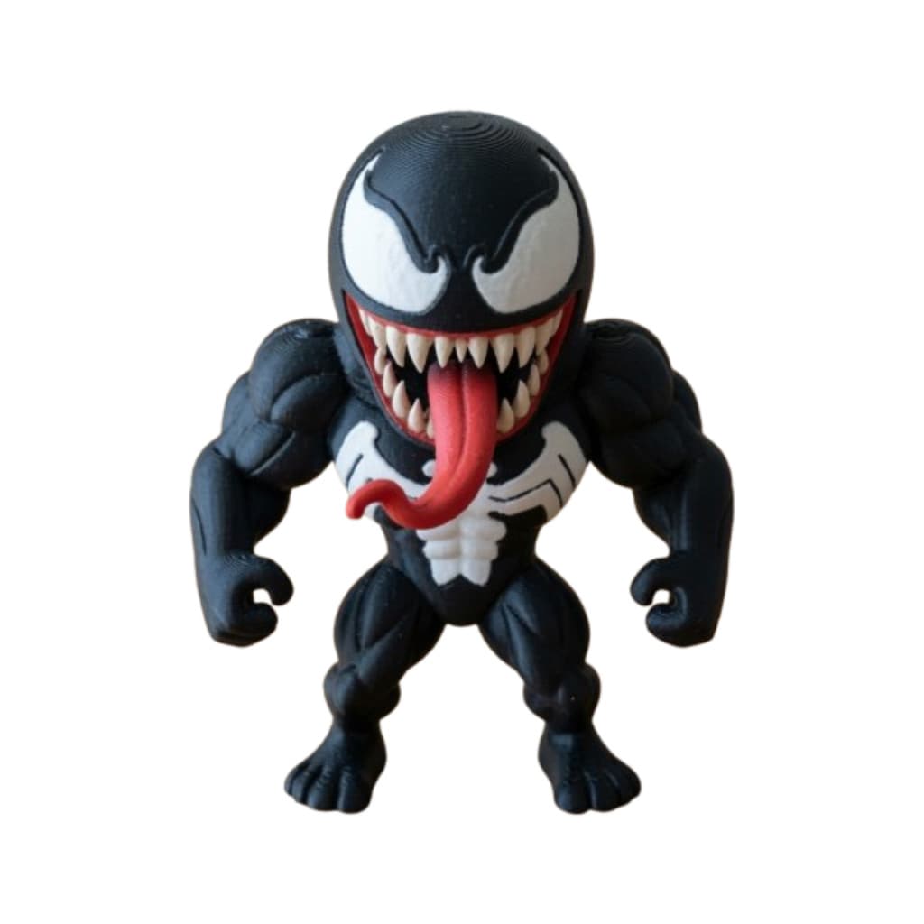 Boneco Venom 15cm Premium Colecionável Geek para Decoração e Presente