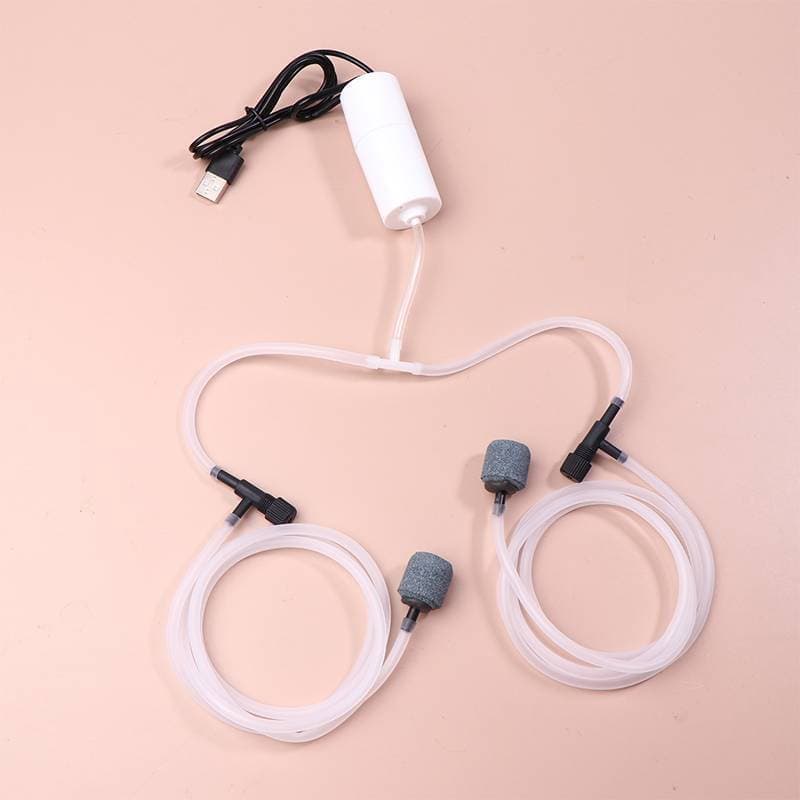 SUPERAF Aquário USB Bomba De Ar De Oxigênio Tanque De Peixes Portátil Duplo Buraco Silencioso Airpressor Aerador Mini Pe