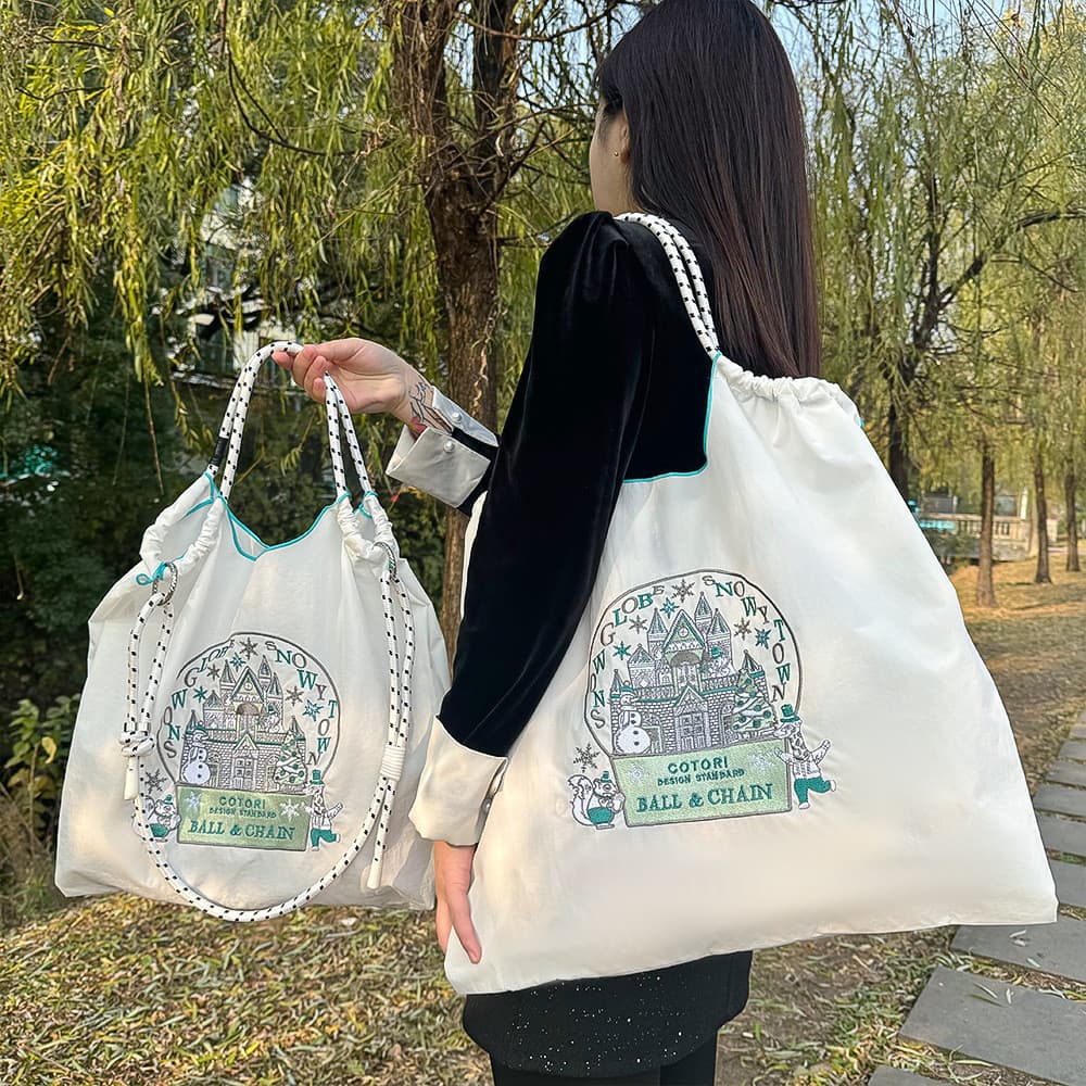 Primavera novo estilo japonês náilon dez mil agulhas bordado saco moda Commuter grande capacidade estilo Preppy saco de