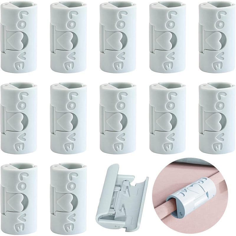 DonLeeving 20 Peças Pinças Para Lençol De Cama , Clipes Capa De Edredom Suporte De Que Seguram Deslizamento E Cai