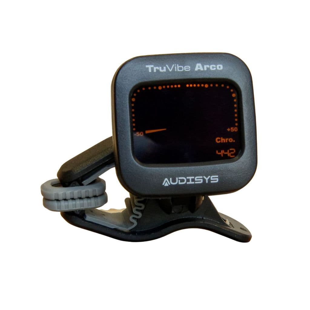 Afinador Cromático Digital Truvib Arco Clip-On com Pilha  para Violinos e outros Instrumenots de Cordas Friccionadas