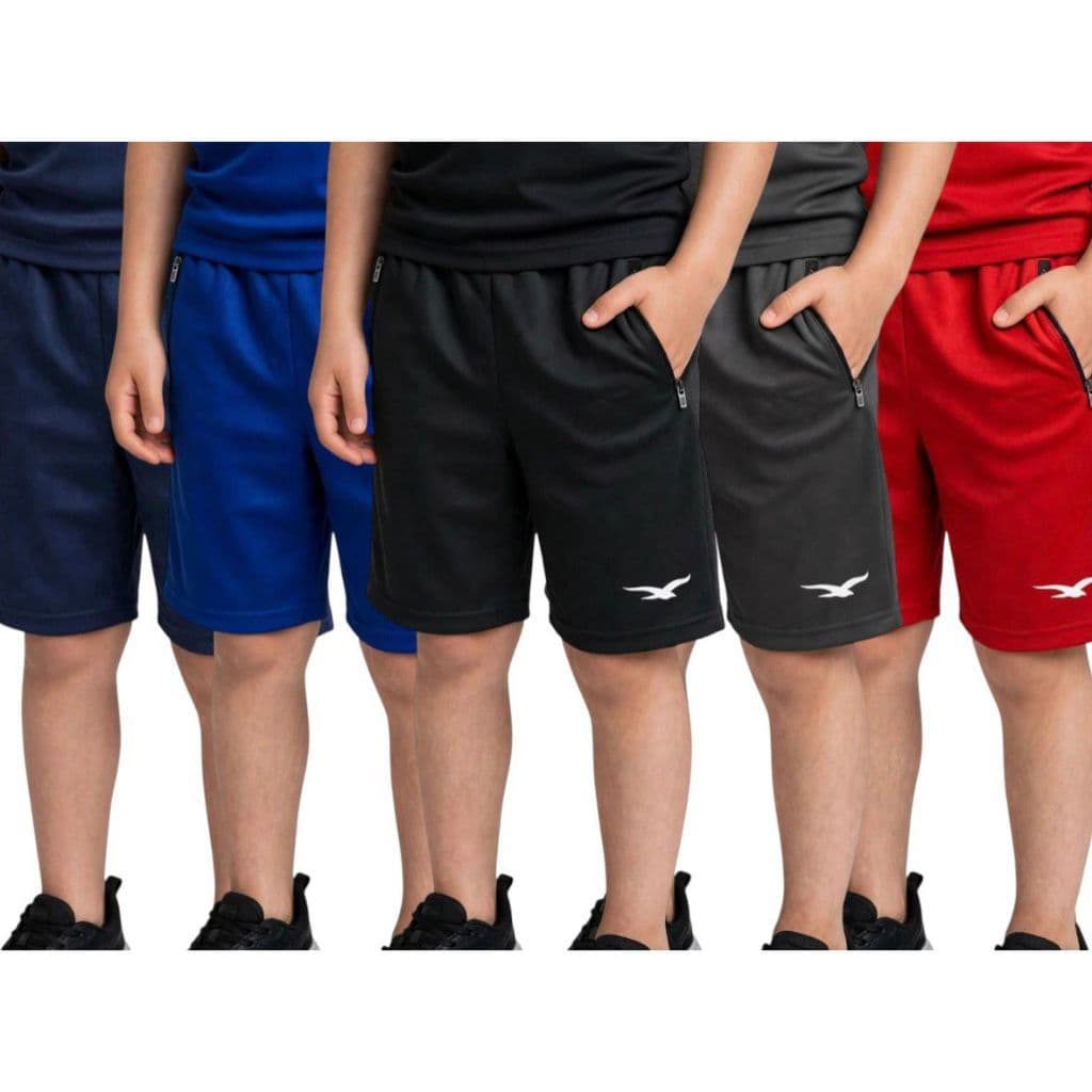 Kit 5 Bermudas Infantil Masculina Chimpa Para Escola Passeio e Esporte