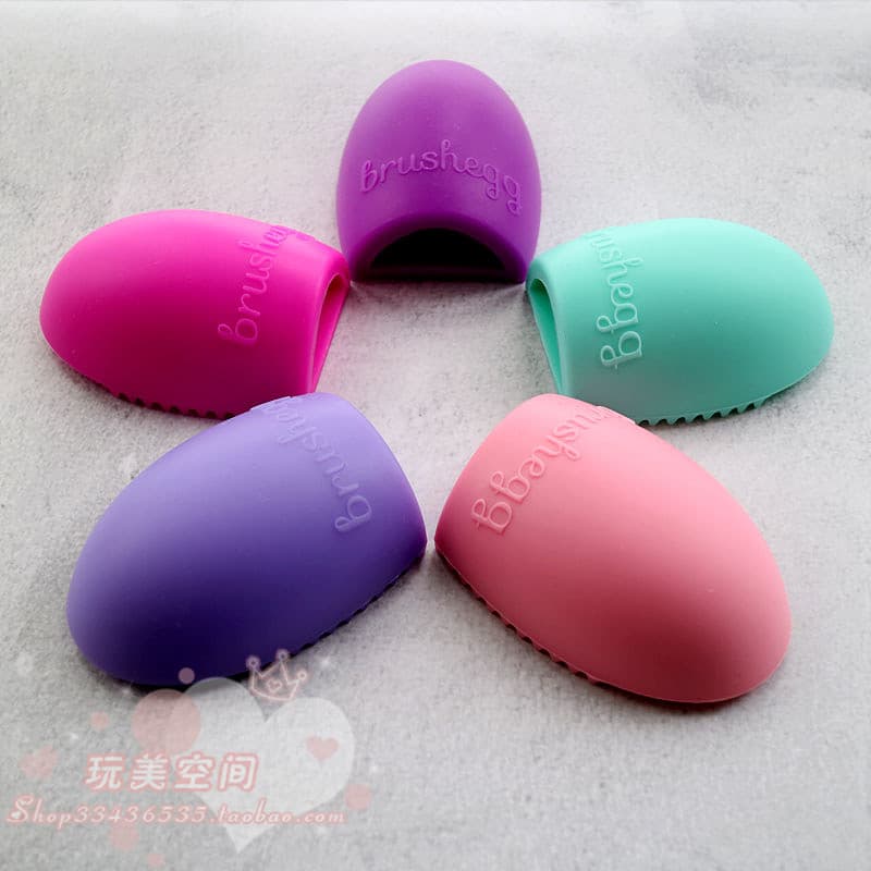 Escova ovo maquiagem escova ferramenta de limpeza leve portátil Silicone esfrega ovo esfrega ferramenta útil limpeza ovo