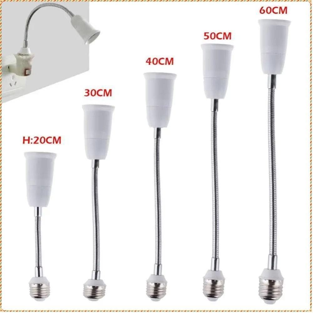 Tubo De Extensão De Lâmpada LED  , Conversor De Suporte Flexível Alongado , Adaptador De 20/30/40/60 Cm