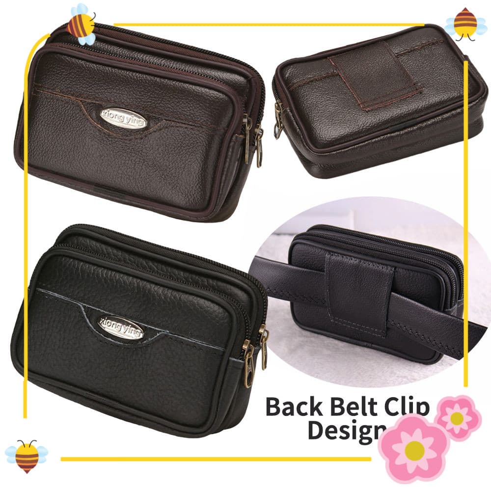 Bolsa De Cinto Masculina  , Cintura De Telefone De Múltiplas Camadas De 6.5 Polegadas Suspensão Universal Com Zíper De