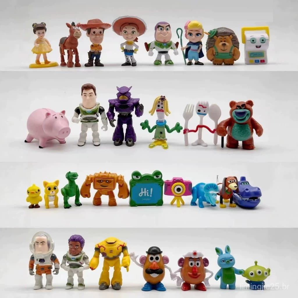 30 Unidades/24 Toy Story 5 Figuras Atlas Snappy Lilypad Smarty Calças Woody Buzz Jessie Modelo Boneca Brinquedo Fãs Pres