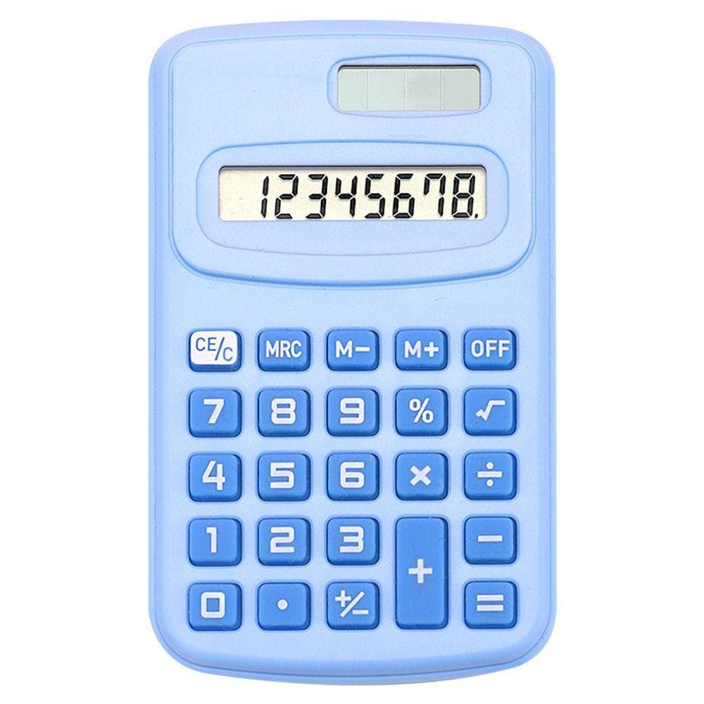 ALLFORYOU1 Mini Calculadora De Bolso , Científica Com Display LCD Grande E Silenciosa Matemática De 8 Dígitos