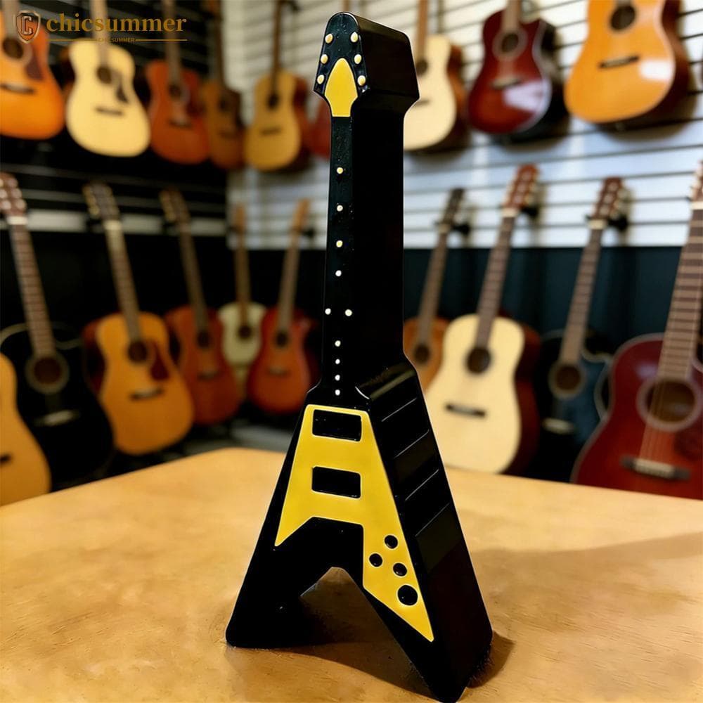 CHICSUMMER 3D Impresso Amplificador De Guitarra Forma Picareta Organizador Em De V Suporte De Armazenamento Portátil À P
