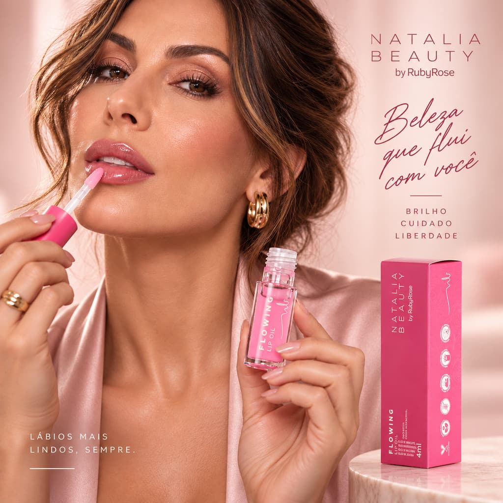 Lip Oil Flowing Natalia Beauty By Ruby Rose 4ml