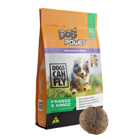 Ração Dog Power Frango e Arroz para Cães Sênior 15kg