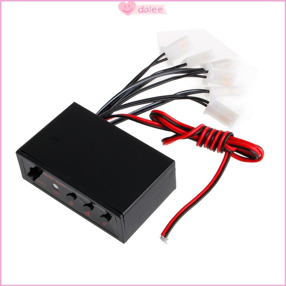 DALEE 6 Maneiras LED Strobe Light Lamp Controlador Emergência Piscando Caixa Para 12V