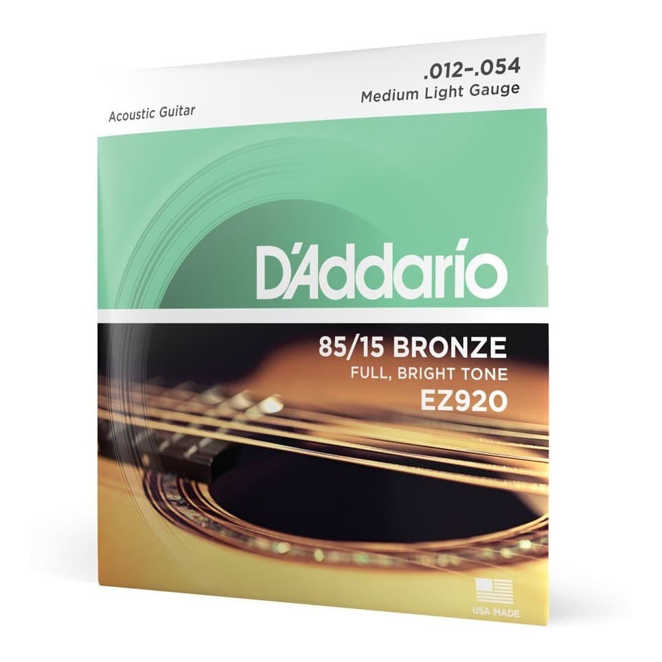Encordoamento Daddario Violao Aco Ez920 012 Bronze