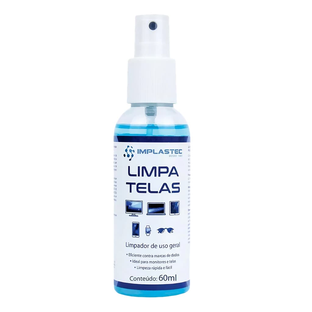 Kit 10x Limpa Telas Implastec Tv Celular Monitores Pc note