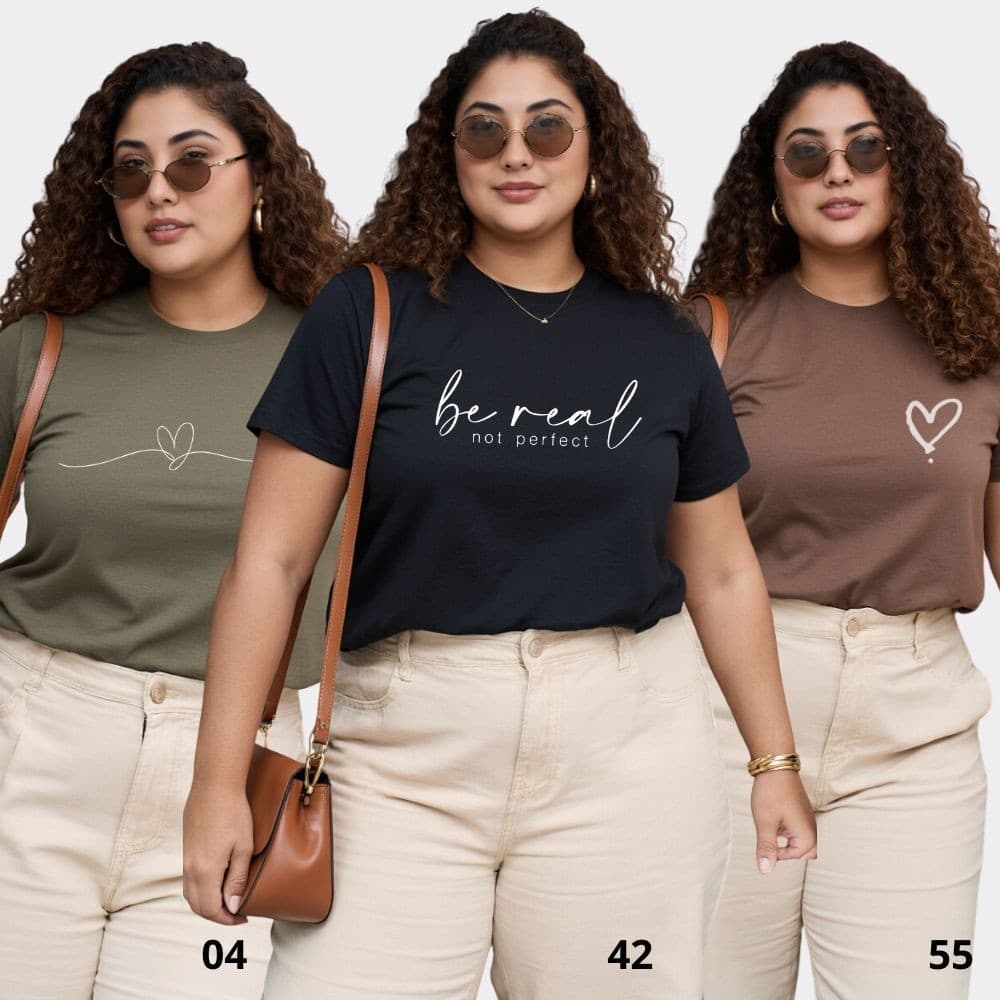3 Camisetas Plus Size Feminina Estampada 100% Algodão Tendencia Estilosa G1 ao G5