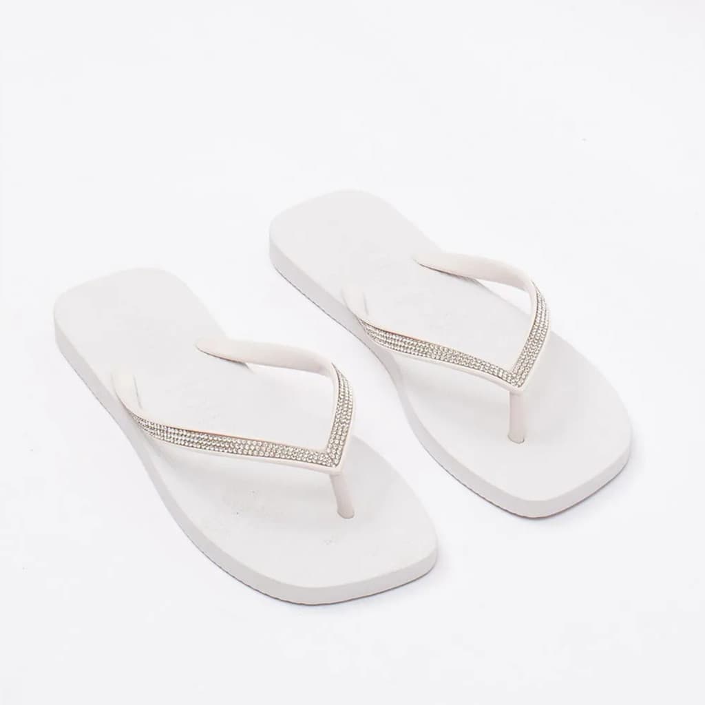 Chinelo Feminino de Dedo Petite Jolie Strass Original +NF Com Caixinha