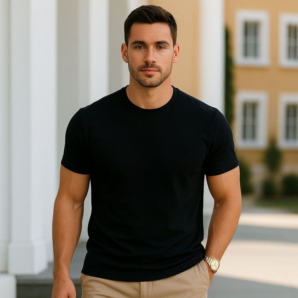 Camiseta Masculina Camisa Basica 100% Algodão Premium