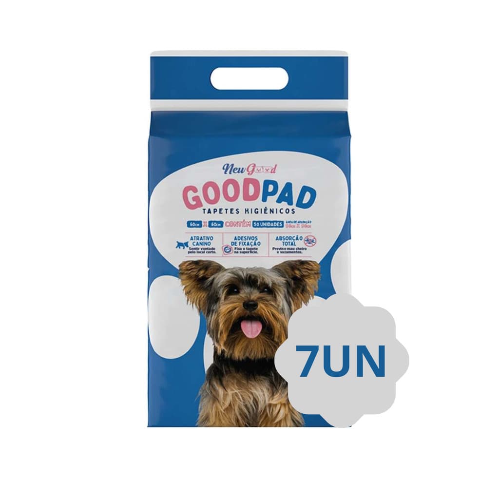 Tapete Higiênico para Cachorro New Good Pad 60x60 7un