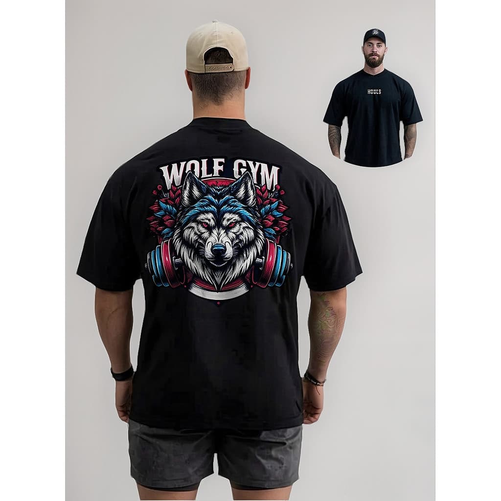Camiseta Over Lobo Wolf Gym Clothing