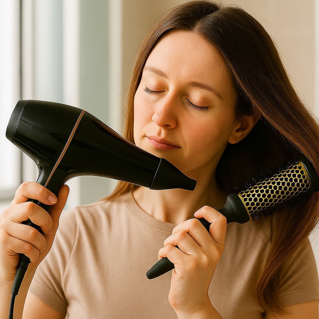 Secador Cabelo Cabeleira Chapinha Modeladora Jato Seca Alisa Cabeleira Escova Forte Pente Potente