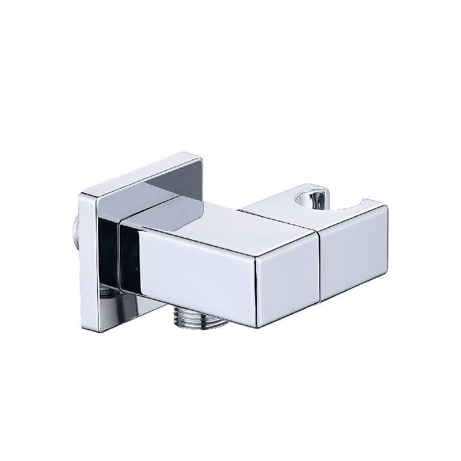Suporte de chuveiro portátil oculto na parede, assento fixo, Spray de mão, Base de parede, junta ajustável, Material ABS